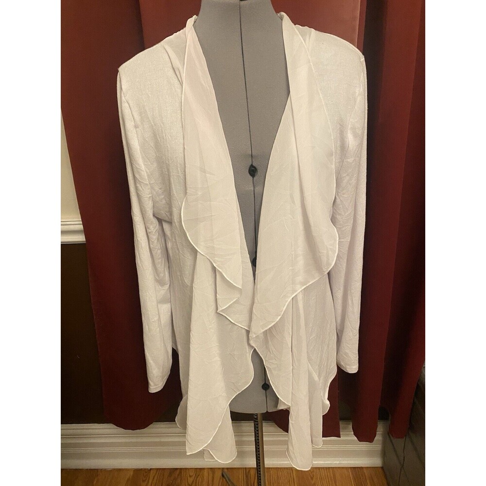 Arianna By Howard’s Sweater White Sweater Sz 1X Classic Versatile Quality Comfy